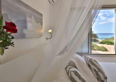room with double bed in formentera views